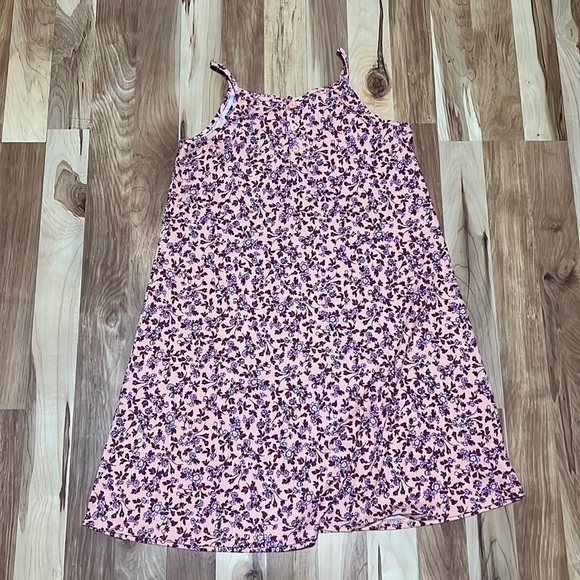The Childrens Place Girls Size 10/12 Girls Floral Ribbed Cami Dress.